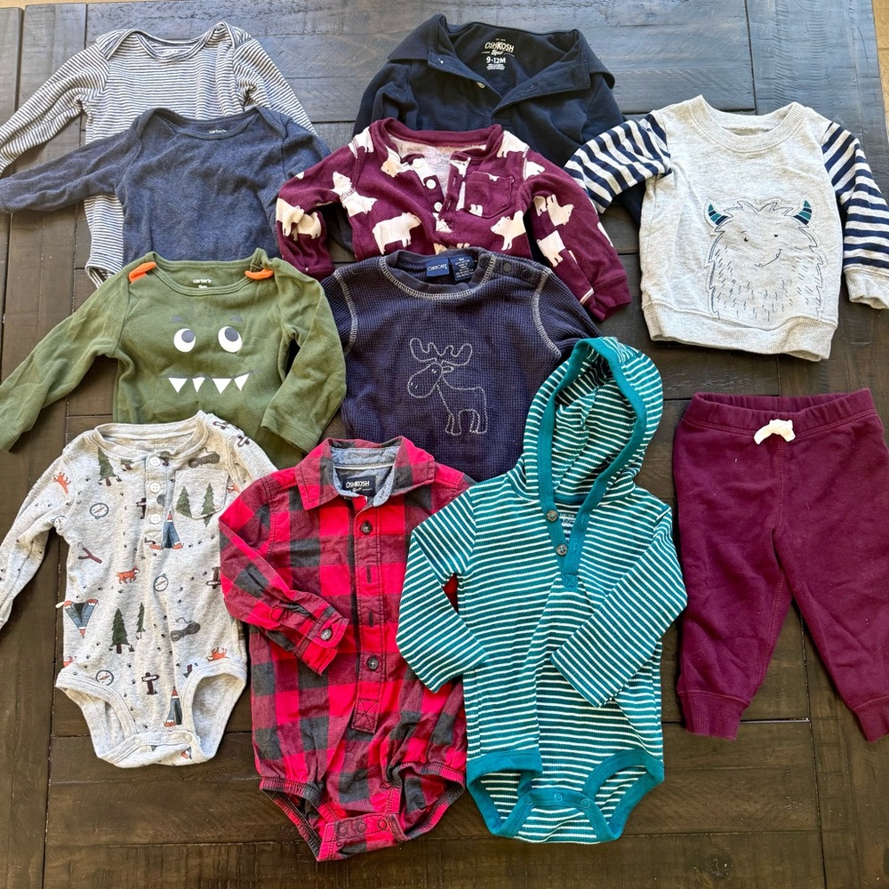 Bundle of boys  9 month fall and winter clothing (11 items)
